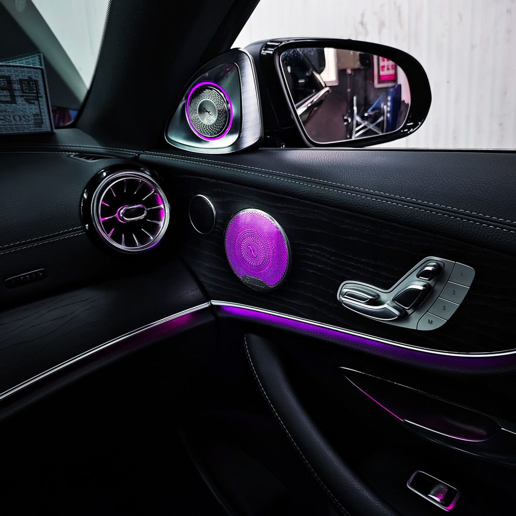 Factory Wholesale C238 Ambient Light Kit for 2017-2022 Mercedes-Benz E-Coupe Air Vent 4D Rotating Tweeter Door Speaker Cover