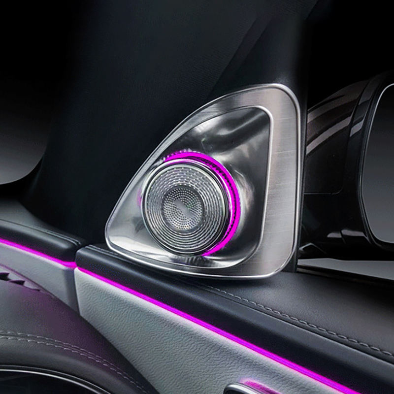 64-Color Ambient Light Kit, 4D Tweeters and Speaker Covers for Mercedes-Benz E-Class V214 Long-Wheelbase Saloon 2024-2026