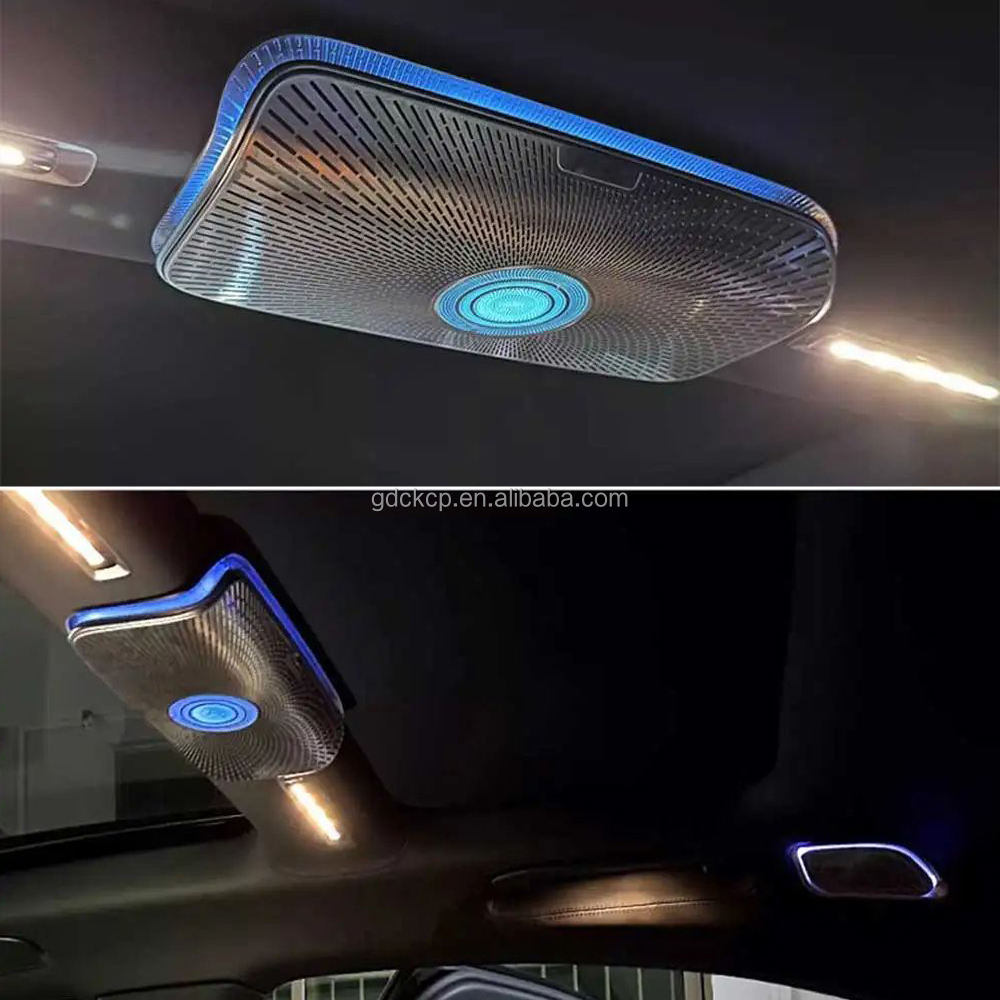 W223 Roof LED Speaker Car Ceiling Speakers 64 Colors Ambient Light for Mercedes Benz S-class S500 S580 S680 2021+