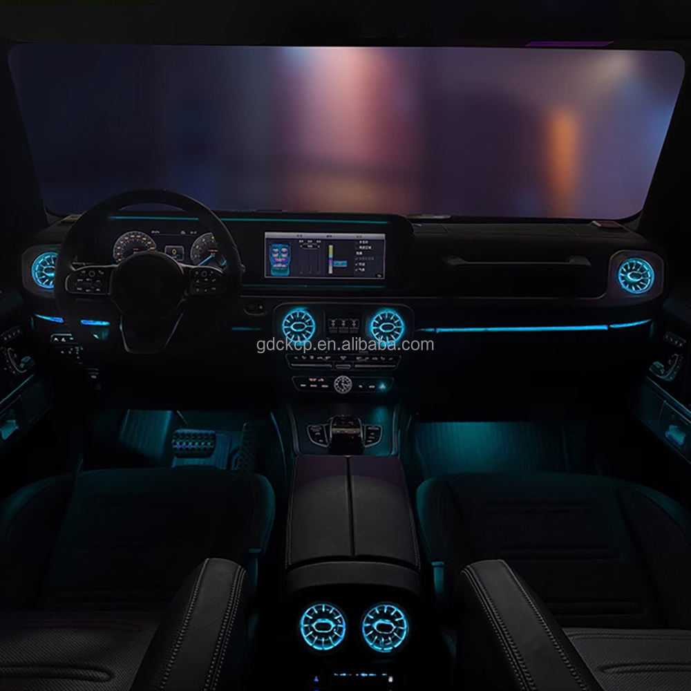 Luxury G-Class SUV Ambient Lighting 4-Piece Set for Mercedes Benz G-class 64 Colors Car Interior Atmosphere Lights LED Air Vent