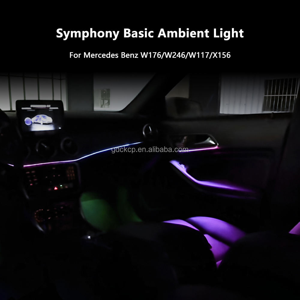 W176 Dynamic Symphony Ambient Light for Mercedes A/B-class W176 W246 CLA W117 GLA W156 Plug and Play No Wiring Required