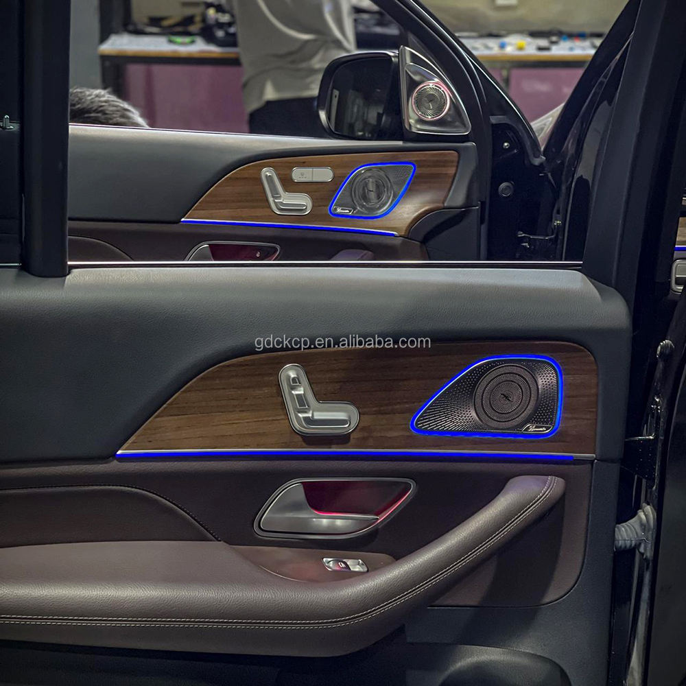 64 Colors Edge or Center Illuminated Door Speaker Covers for Mercedes-Benz GLS X167 SUV 2020-2026