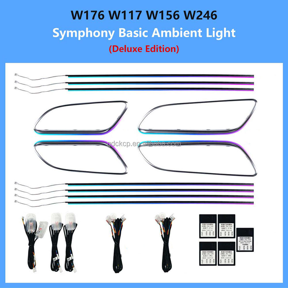 W176 Dynamic Symphony Ambient Light for Mercedes A/B-class W176 W246 CLA W117 GLA W156 Plug and Play No Wiring Required