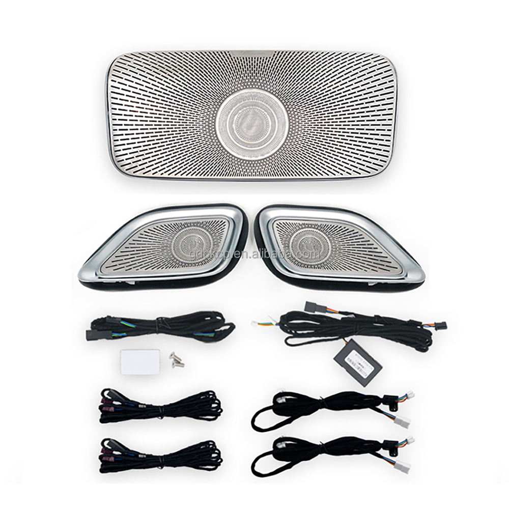 W223 Roof LED Speaker Car Ceiling Speakers 64 Colors Ambient Light for Mercedes Benz S-class S500 S580 S680 2021+