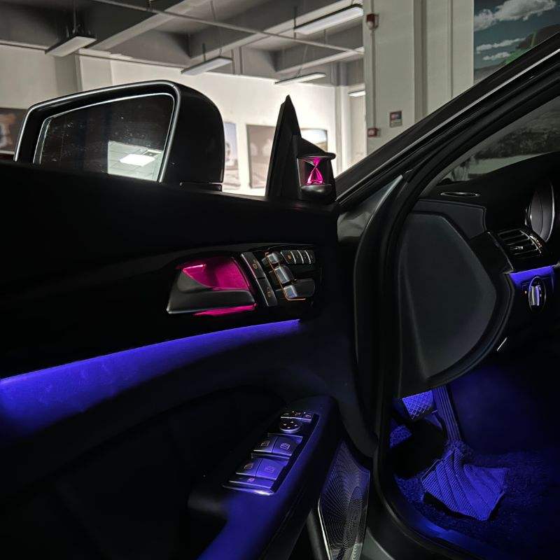 W218 A-pillar Speaker Tweeter Ambient Light for Benz CLS-Class 2012-2017 W218 W166 W292 Upgrade Treble 12 Colors Atmosphere Lamp