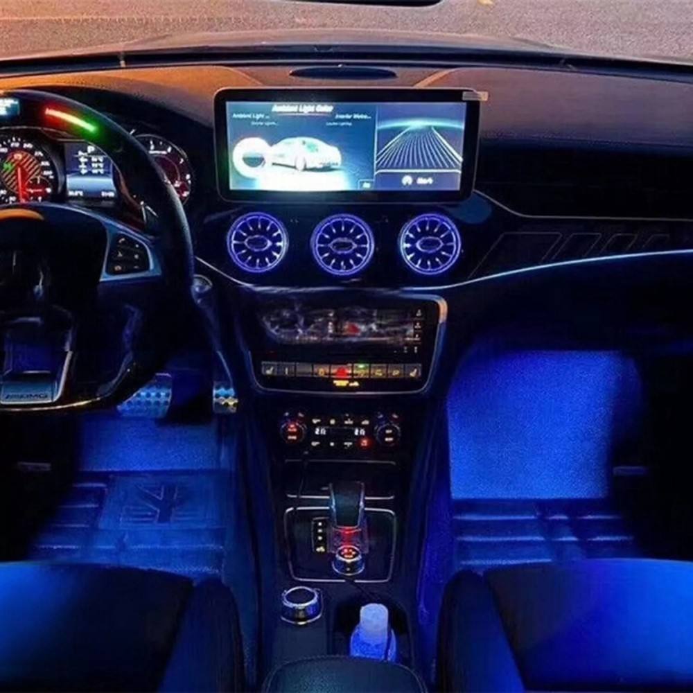 12 Colors W176 Ambient Light Kit LED Air Outlet for Mercedes Benz A-class 2013-2018 W117 Upgrade Car Interior Light Plug & Play