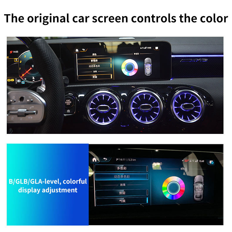 Hot-selling W247 Car Interior LED Light Seat Back Ambient Light for Mercedes-Benz New A/B/CLA/GLA/GLB-class W177 W118 W247