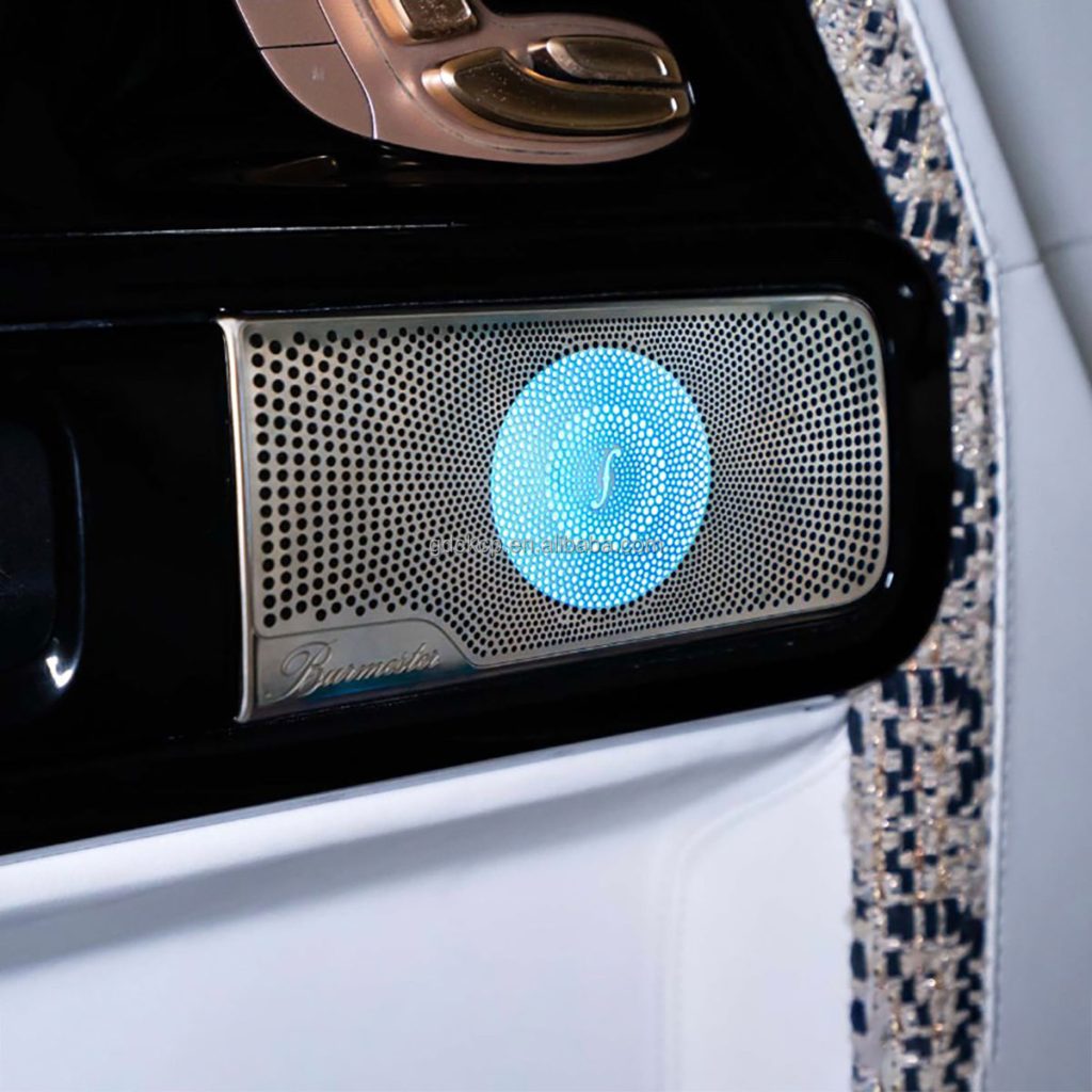 W463 (2018) Luminous Midrange Speaker Cover 64 Colors Ambient Lights for Mercedes Benz G-class 2019-2024 Center Illuminated Horn Cover