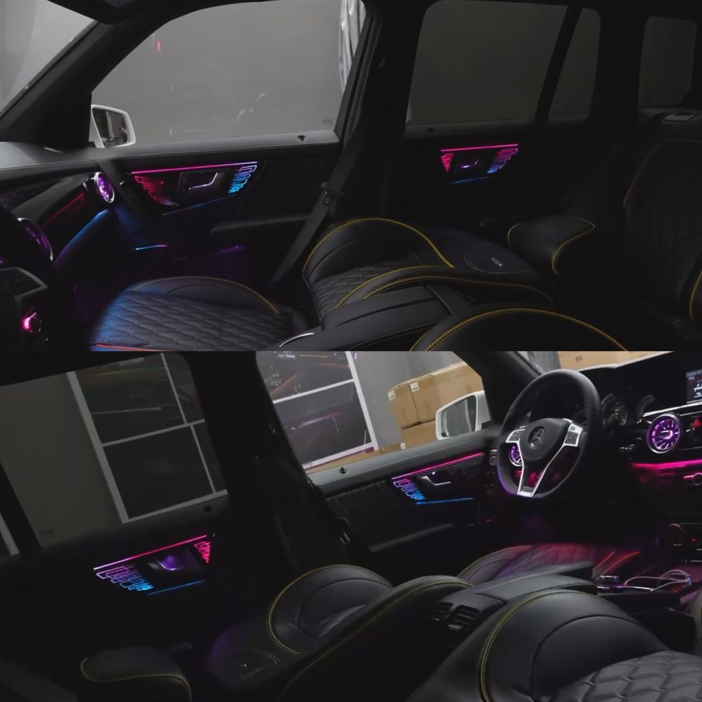 X204 Symphony Ambient Light Kit For Mercedes-Benz GLK 2012-2015 Atmosphere Light Car LED Air Vent Interior Ambient Lamp