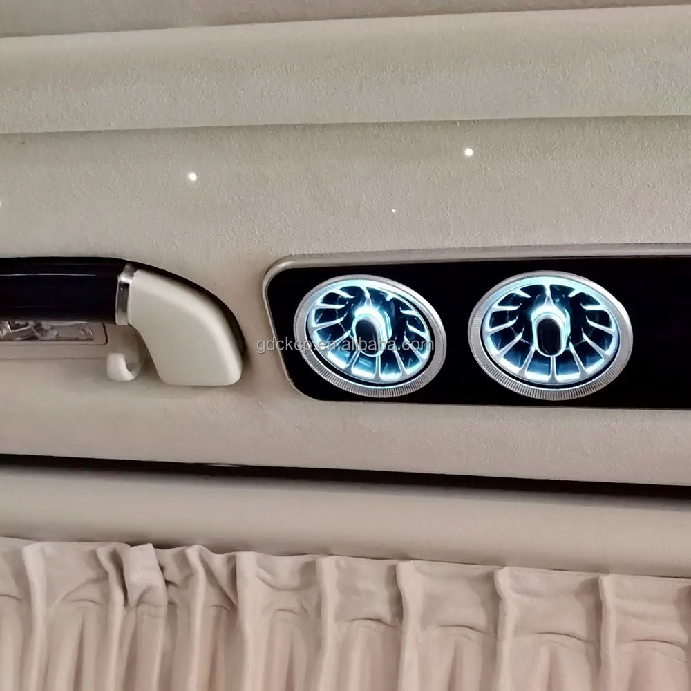64 Colors Car Ceiling Air Outlet Ambient Light for Mercedes-Benz V-Class W447 Interior Roof LED Conditioning Air Vent