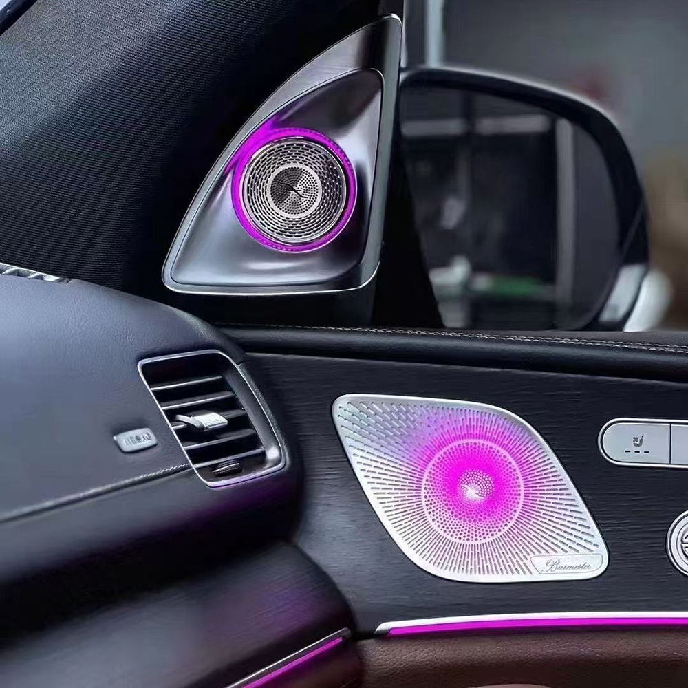 64 Colors Door Speaker Illumination Brackets — Metal Covers Not Included for Mercedes-Benz GLS X167 SUV 2020-2026