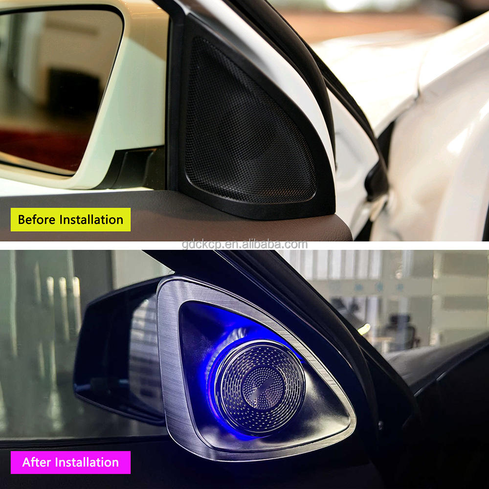 64 Colors 4D Rotating Tweeter Atmosphere Light for Mercedes-Benz A-Class W176 Plug and Play Car Audio Speaker Ambient Lighting