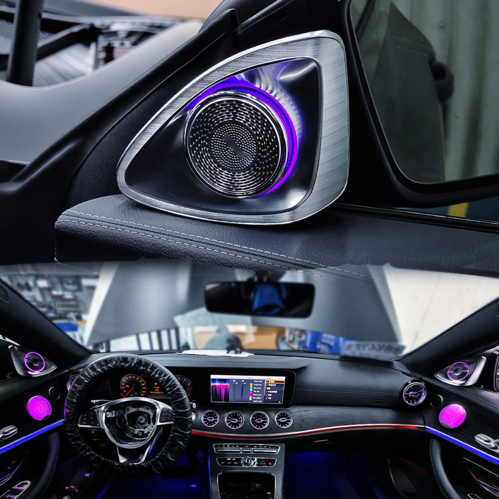 Factory Wholesale C238 Ambient Light Kit for 2017-2022 Mercedes-Benz E-Coupe Air Vent 4D Rotating Tweeter Door Speaker Cover