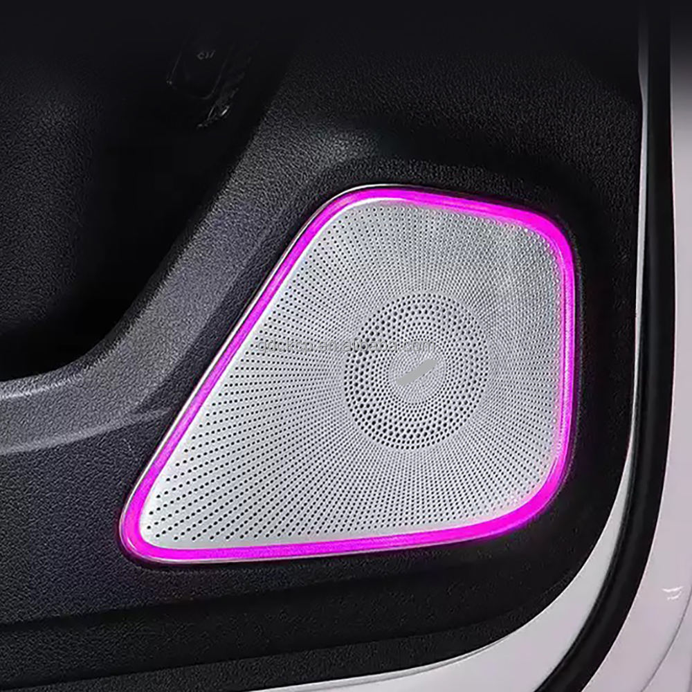 64 Color LED Midrange Speaker Cover Ambient Light for Mercedes New A/B/CLA/GLA/GLB W177 W118 W247 Illuminated Auto Horn Cover