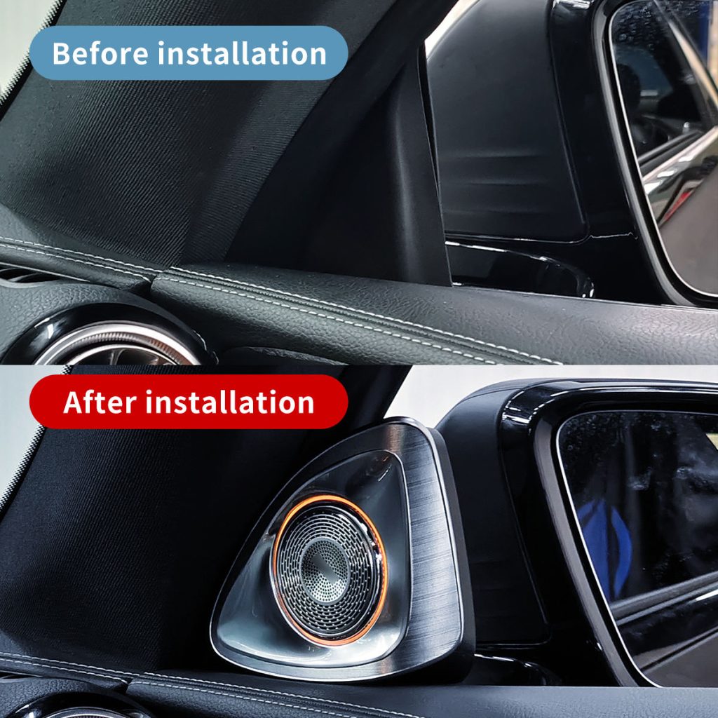 C238 64 Colors Air Vent 4D Rotating Tweeter Ambient Light for Mercedes Benz C238 E-coupe Interior Ambience Light