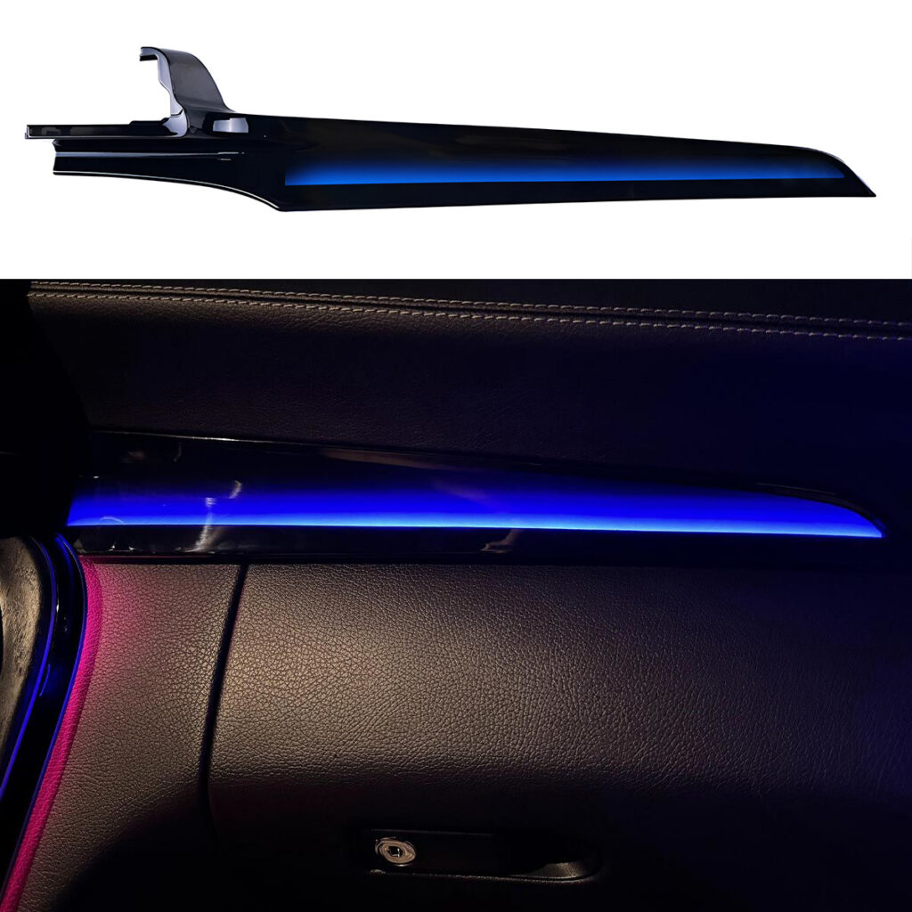 New Arrivals Piano Black Copilot Interior Panel Ambient Light for Mercedes-Benz C-Class W205