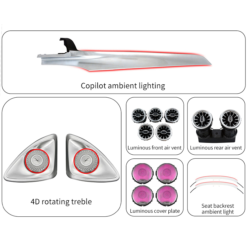 64 colors Atmosphere Lamp Kit for Mercedes-Benz GLC X253
